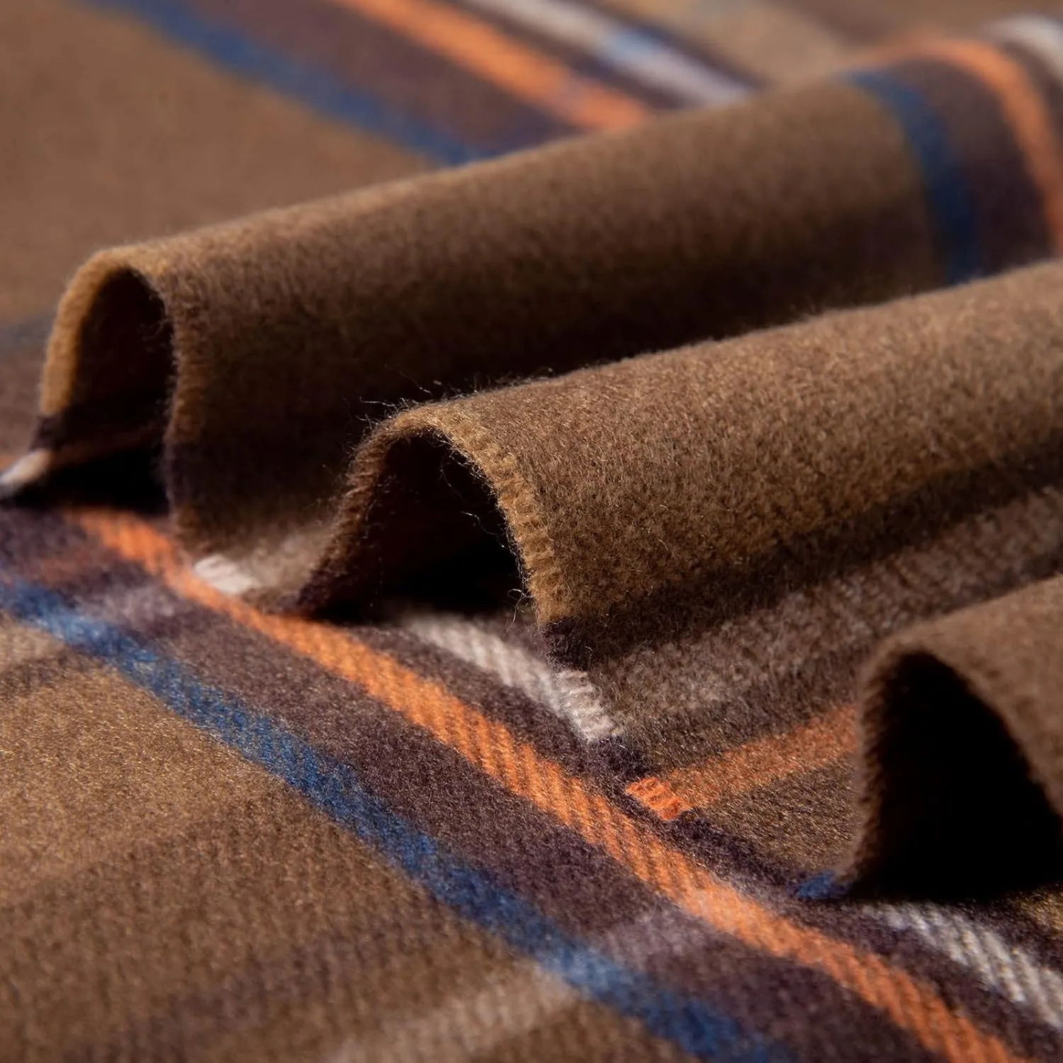 Womens Fall Winter Thermal Scarf Classic Plaid Print Tassel Soft Warm Blanket Scarves Ladie's Shawl Wraps