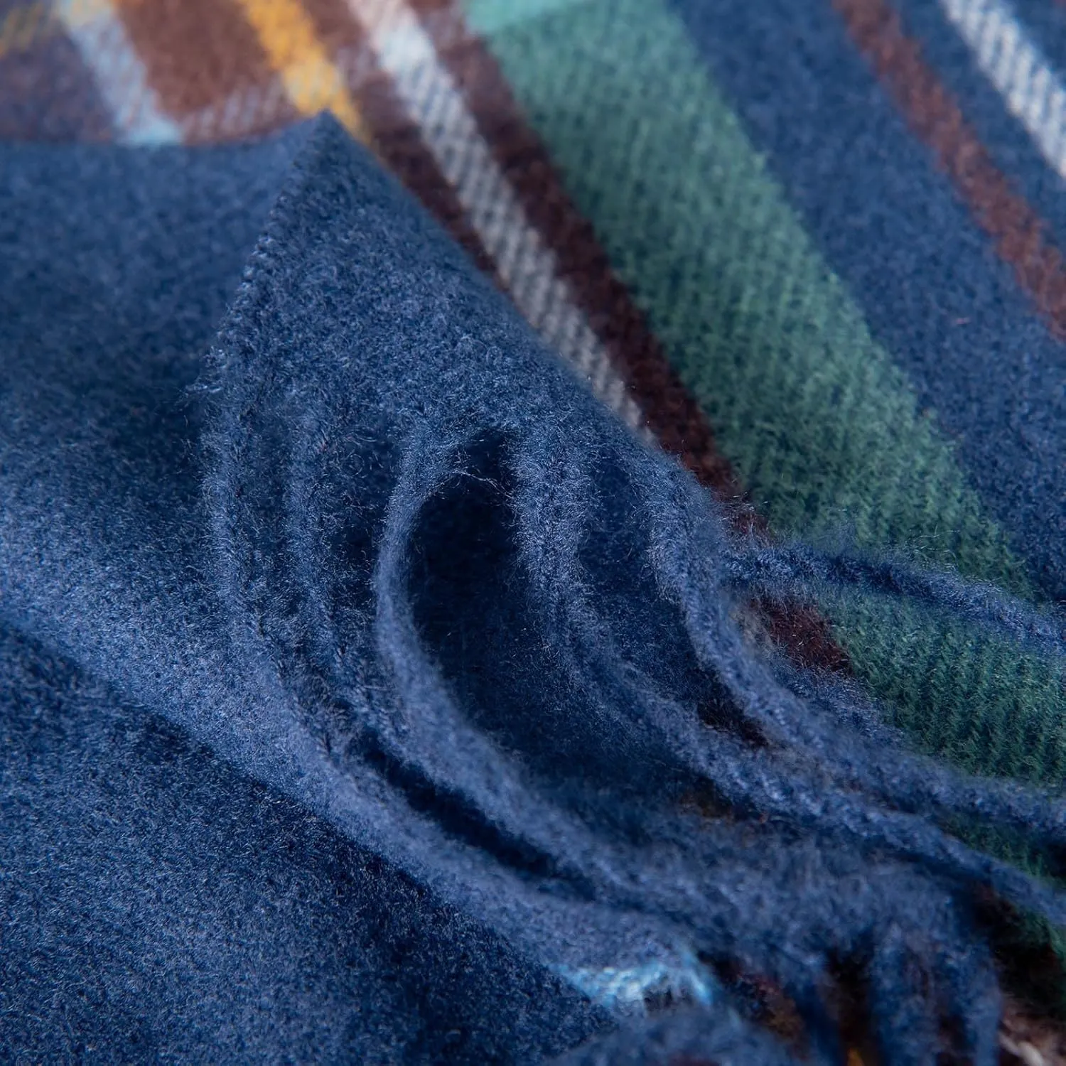 Womens Fall Winter Thermal Scarf Classic Plaid Print Tassel Soft Warm Blanket Scarves Ladie's Shawl Wraps