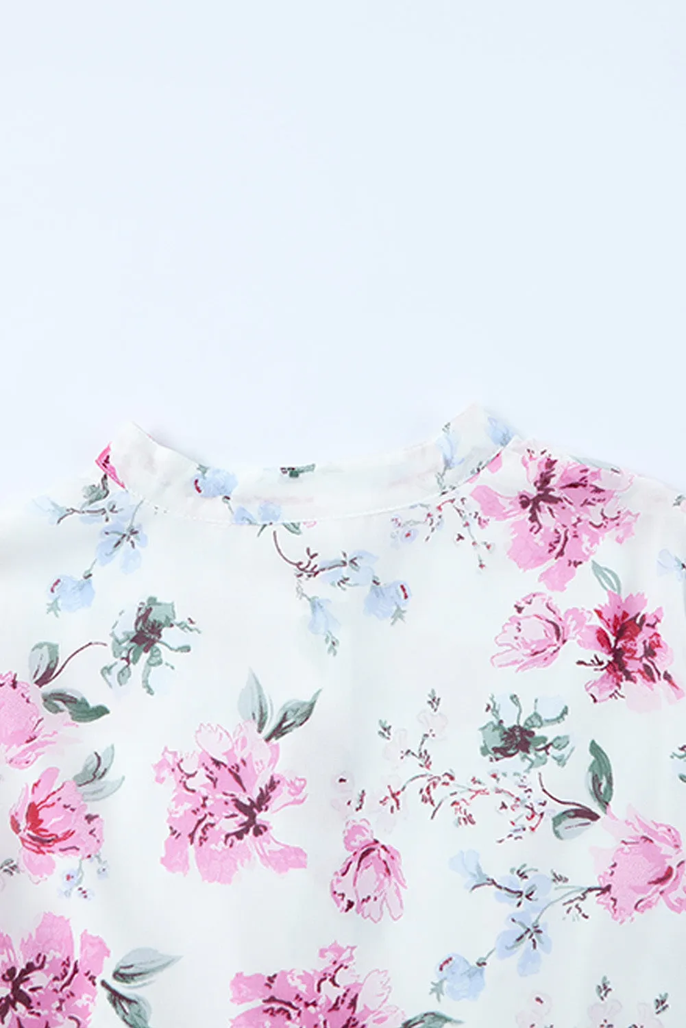 Women's Long Sleeve Ruffle Dress Floral Flowy Boho Mini Short Beach Dress
