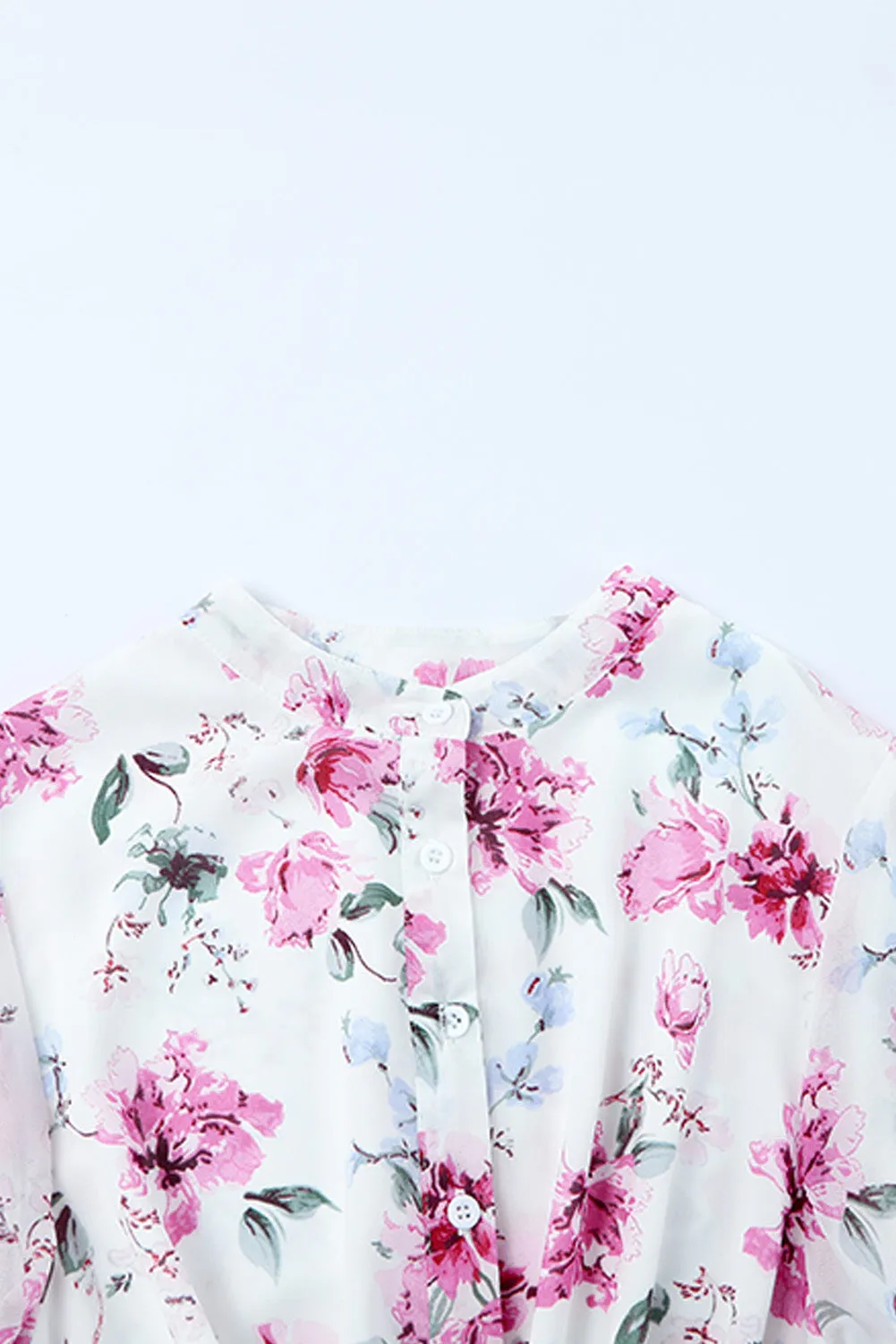Women's Long Sleeve Ruffle Dress Floral Flowy Boho Mini Short Beach Dress